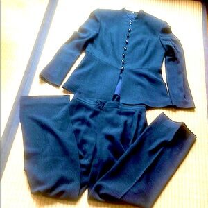 Charcoal grey pantsuit